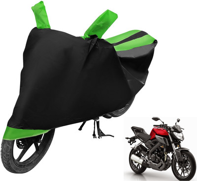 MOCKHE Two Wheeler Cover for Suzuki(Gixxer, Black, Green)