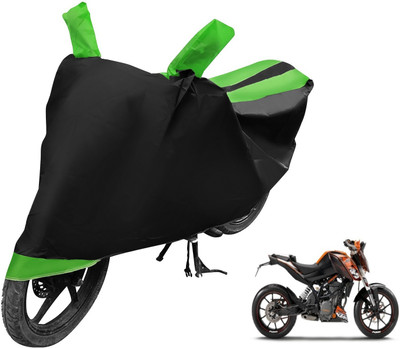 MOCKHE Two Wheeler Cover for KTM(Duke 200, Black, Green)