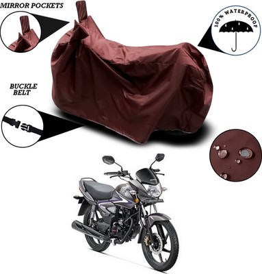 SEBONGO Waterproof Two Wheeler Cover for Honda(CB Shine, Maroon)