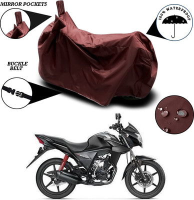 ANTHUB Waterproof Two Wheeler Cover for Honda(CB Twister, Maroon)