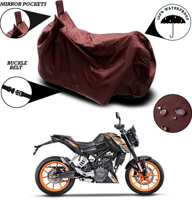 SEBONGO Waterproof Two Wheeler Cover for KTM(Maroon)