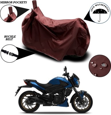 ANTHUB Waterproof Two Wheeler Cover for Bajaj(Dominar, Maroon)