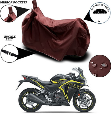 SEBONGO Waterproof Two Wheeler Cover for Honda(CBR 250R, Maroon)