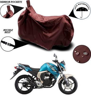 SEBONGO Waterproof Two Wheeler Cover for Yamaha(FZ-S FI, Maroon)