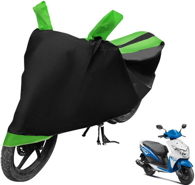 Auto Hub Two Wheeler Cover for Honda(Deo, Black, Green)