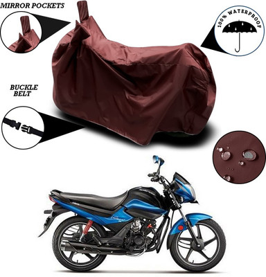SEBONGO Waterproof Two Wheeler Cover for Hero(Splendor I Smart, Maroon)