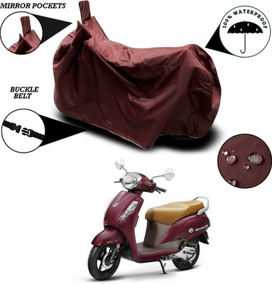 SEBONGO Waterproof Two Wheeler Cover for Suzuki(New Access 125, Maroon)