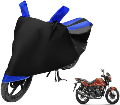 Auto Hub Two Wheeler Cover for Hero(CBZ Extreme, Black, Blue)