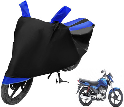 Auto Hub Two Wheeler Cover for Mahindra(Stallio, Black, Blue)