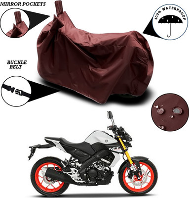 ANTHUB Waterproof Two Wheeler Cover for Yamaha(MT 15, Maroon)