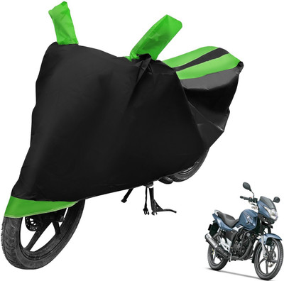 MOCKHE Two Wheeler Cover for Suzuki(GS 150R, Black, Green)