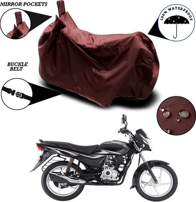 SEBONGO Waterproof Two Wheeler Cover for Bajaj(ComforTec, Maroon)