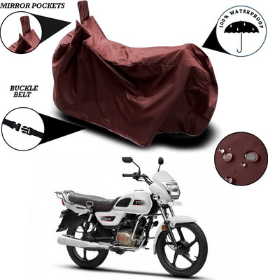 ANTHUB Waterproof Two Wheeler Cover for TVS(Radeon, Maroon)