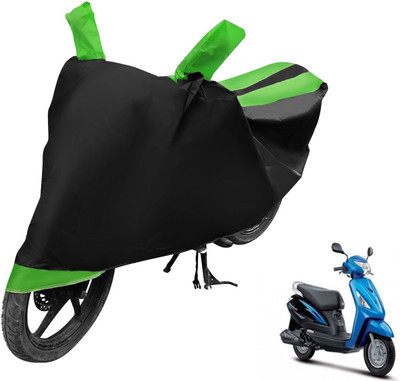 Auto Hub Two Wheeler Cover for Suzuki(Zeus, Black, Green)