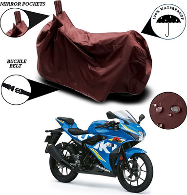 THE REAL ARV Waterproof Two Wheeler Cover for Suzuki(Gixxer, Maroon)