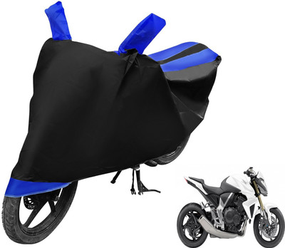 Auto Hub Two Wheeler Cover for Honda(CB 1000R, Black, Blue)