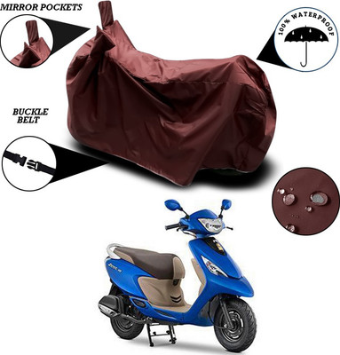 ANTHUB Waterproof Two Wheeler Cover for TVS(Zest, Maroon)