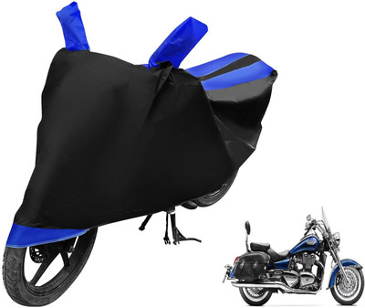 MOCKHE Two Wheeler Cover for Triumph(Black, Blue)