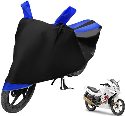 Auto Hub Two Wheeler Cover for Hero(Karizma ZMR, Black, Blue)