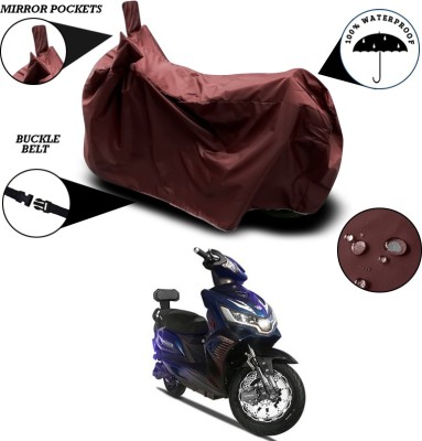 ANTHUB Waterproof Two Wheeler Cover for Okinawa(i-Praise, Maroon)