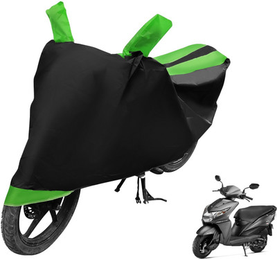 Auto Hub Two Wheeler Cover for Honda(Dio, Black, Green)