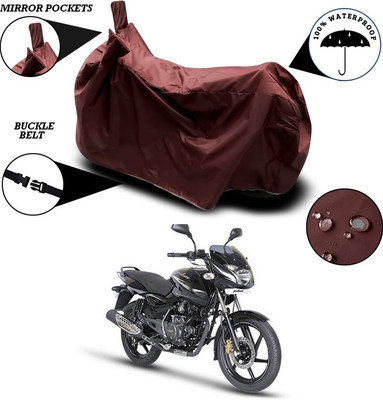 SEBONGO Waterproof Two Wheeler Cover for Bajaj(Pulsar 150, Maroon)