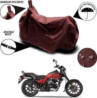 ANTHUB Waterproof Two Wheeler Cover for Bajaj(Avenger 180 Street, Maroon)