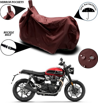 ANTHUB Waterproof Two Wheeler Cover for Triumph(Maroon)