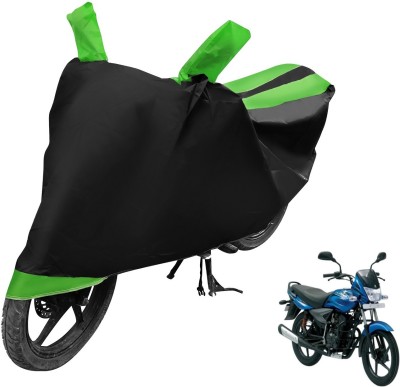 Auto Hub Two Wheeler Cover for Bajaj(Platina 125, Black, Green)