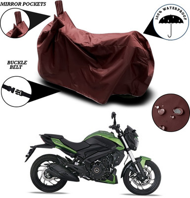 ANTHUB Waterproof Two Wheeler Cover for Bajaj(Dominar, Maroon)
