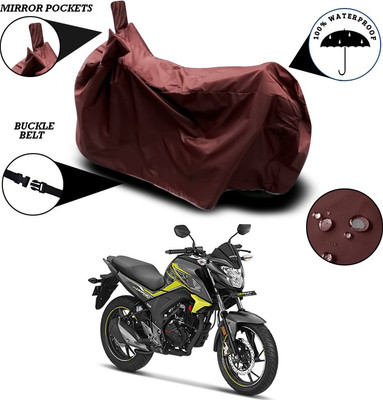 ANTHUB Waterproof Two Wheeler Cover for Honda(CB Hornet 160, Maroon)