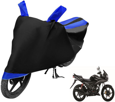 MOCKHE Two Wheeler Cover for Honda(CBF Stunner, Black, Blue)