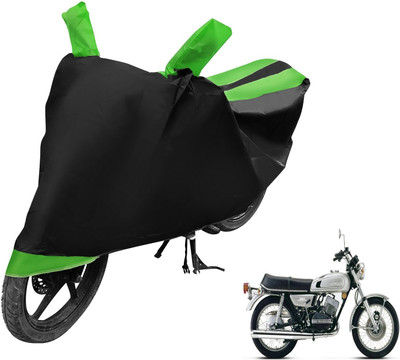 Auto Hub Two Wheeler Cover for Yamaha(RD 350, Black, Green)