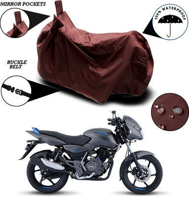 SEBONGO Waterproof Two Wheeler Cover for Bajaj(Pulsar 125, Maroon)