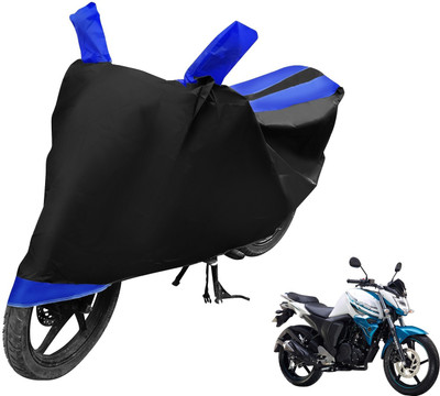 Auto Hub Two Wheeler Cover for Yamaha(FZ-S, Black, Blue)