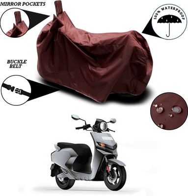 ANTHUB Waterproof Two Wheeler Cover for 22Motors(Flow, Maroon)