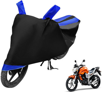 Auto Hub Two Wheeler Cover for Yamaha(FZ16, Black, Blue)