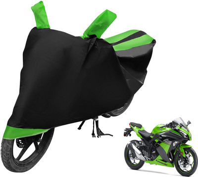 Amanzo Waterproof Two Wheeler Cover for Kawasaki(Ninja ZX-6R, Green)