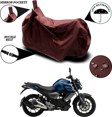 SEBONGO Waterproof Two Wheeler Cover for Yamaha(FZ-S FI, Maroon)