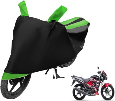 MOCKHE Two Wheeler Cover for Yamaha(SS 125, Black, Green)