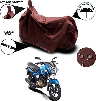 SEBONGO Waterproof Two Wheeler Cover for TVS(Victor, Maroon)