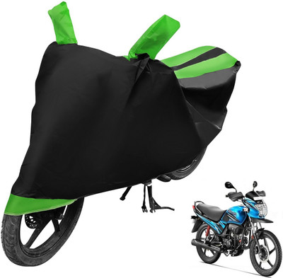 Auto Hub Two Wheeler Cover for Hero(Passion Pro, Black, Green)