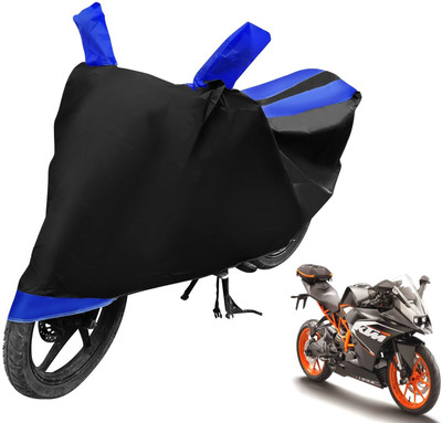 Auto Hub Two Wheeler Cover for KTM(RC 200, Black, Blue)