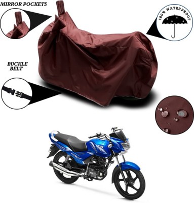 ANTHUB Waterproof Two Wheeler Cover for TVS(Star City, Maroon)