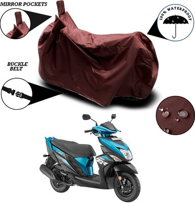 ANTHUB Waterproof Two Wheeler Cover for Yamaha(Cygnus Ray ZR, Maroon)