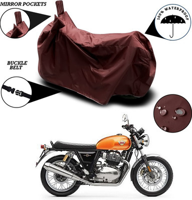 ANTHUB Waterproof Two Wheeler Cover for Royal Enfield(Interceptor 650, Maroon)