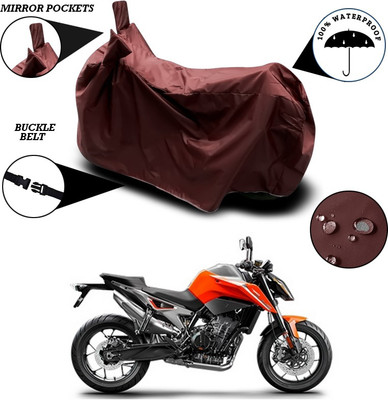 ANTHUB Waterproof Two Wheeler Cover for KTM(Maroon)