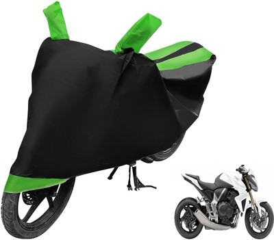 MOCKHE Two Wheeler Cover for Honda(CB 1000R, Black, Green)