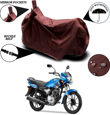 ANTHUB Waterproof Two Wheeler Cover for Yamaha(Saluto RX, Maroon)