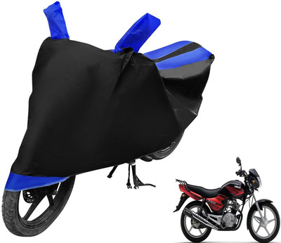 Auto Hub Two Wheeler Cover for Yamaha(YBR 125, Black, Blue)